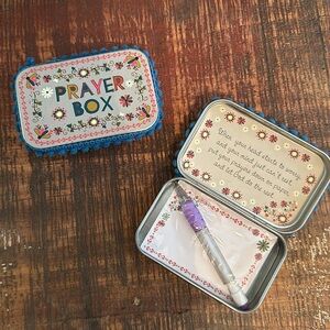 Natural Life Prayer Box with Paper and Pencil (sold individually; 2 available)